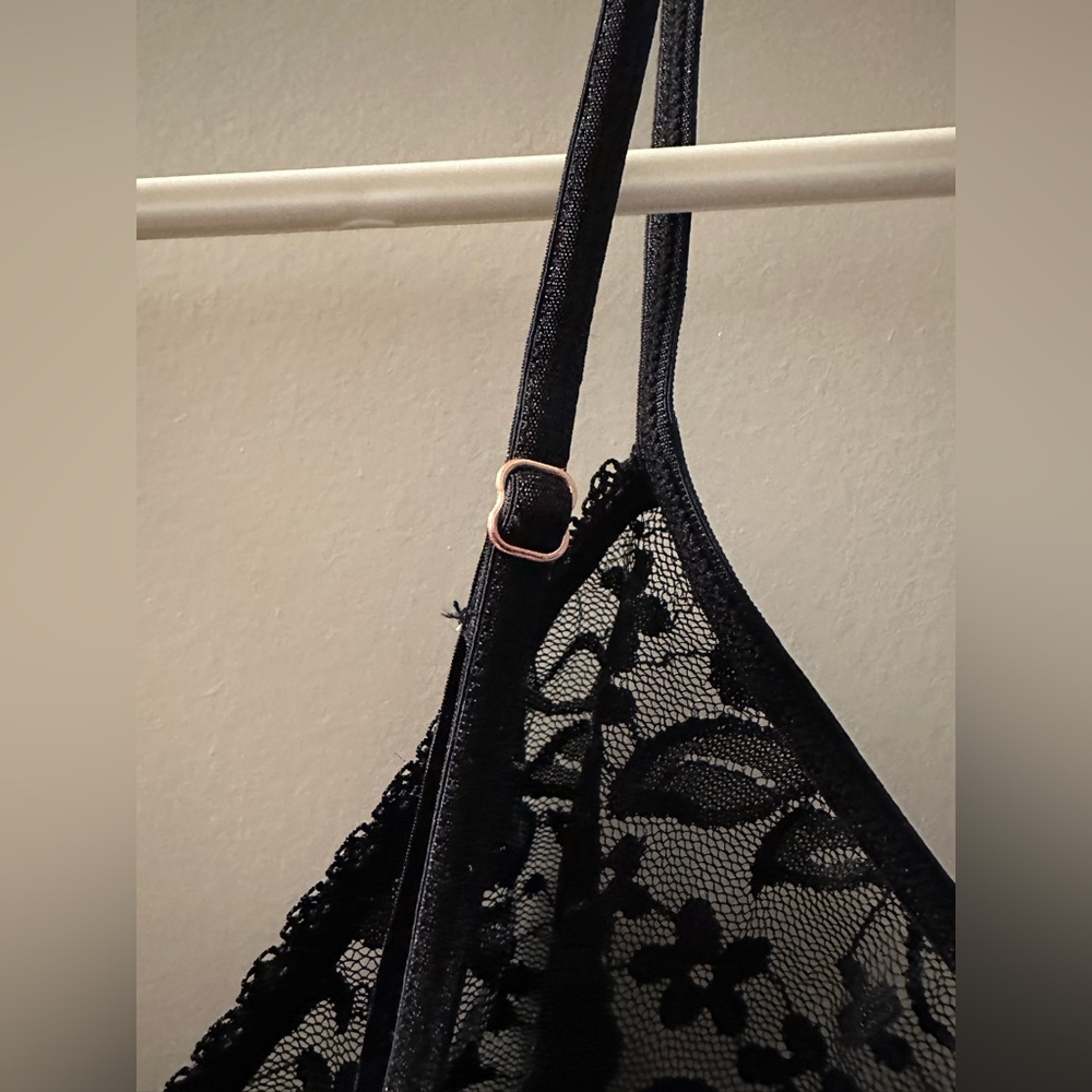 INC Lace Bralette Black - Picture 5 of 8